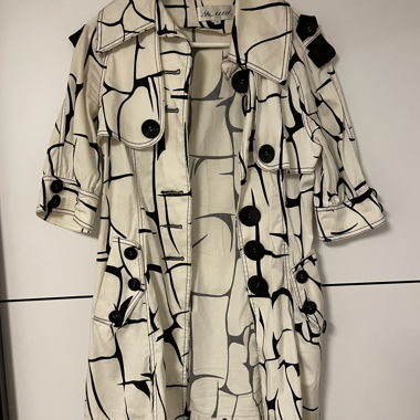 Trench-coat à motifs