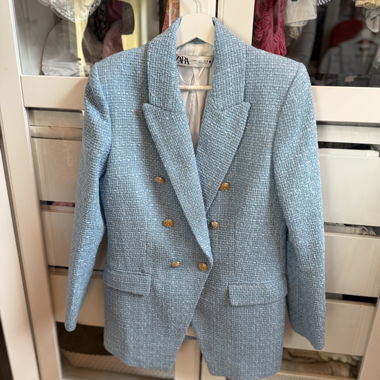 Blazer Zara blu chiaro