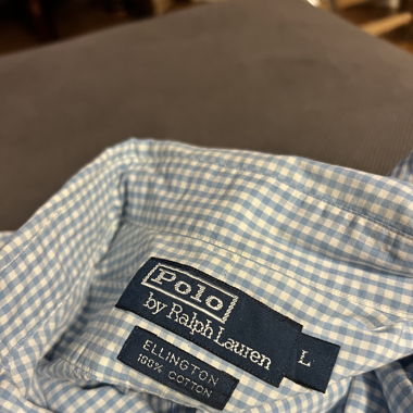 Polo Ralph Lauren Gr. L Hellblau Vichy Karo