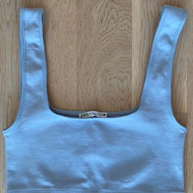 NEW Zara babyblue croptop