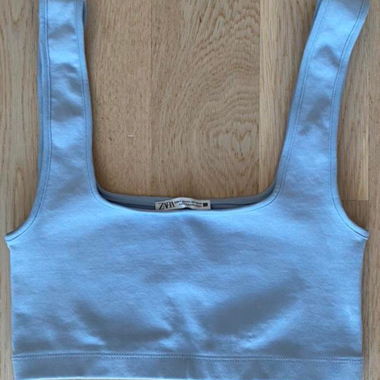 NEW Zara babyblue croptop
