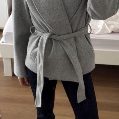 Cappotto di lana grigio