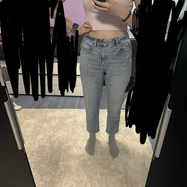 American Eagle Curvy Mom Jeans Straight Fit