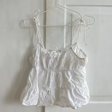 flowy white summer top