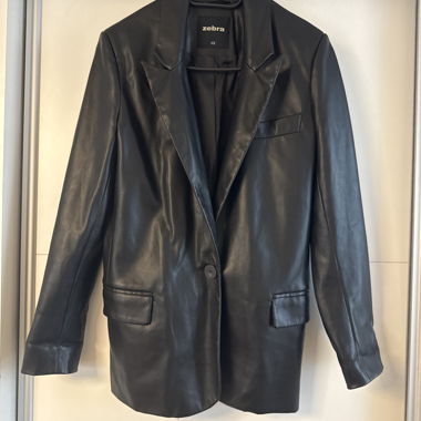 Blazer in similpelle