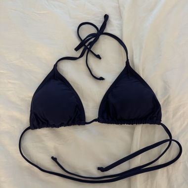 Haut de bikini bleu foncé