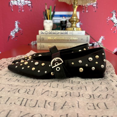 Studded Ballerinas