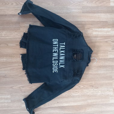 Jeansjacke kurz black Grösse S