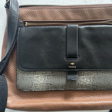 Crossbody leather bag snake skin