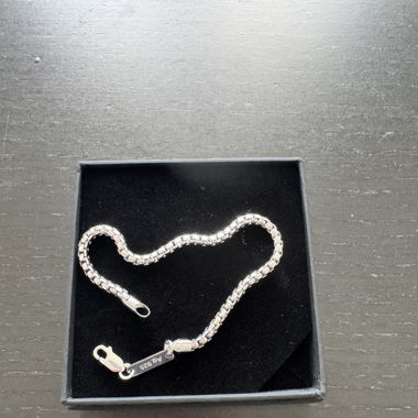 Armband (Identim Silber Rhodiniert 3,30 mm-21 cm)
