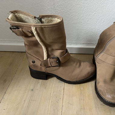 Lederstiefel warm gefüttert, Grösse 37