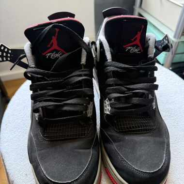 Nike Air Jordan 4 Retro Black/Red Gr. 46