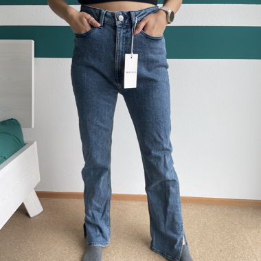 Waven Ida high rise split leg jeans