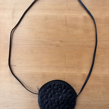 Small black shoulder bag