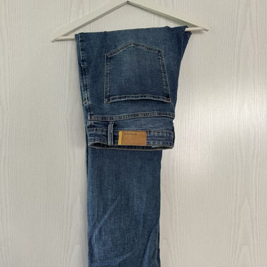 Jeans en denim bleu