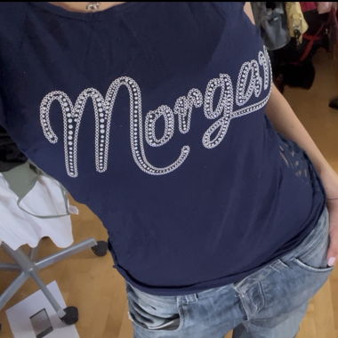 Morgan shirt mit spitze