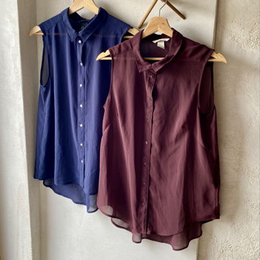 2er-Set Ärmellose Blusen von H&M