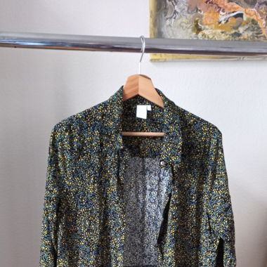 Button down floral summer dress