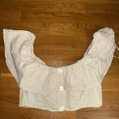 Top corto  ZARA crema XS