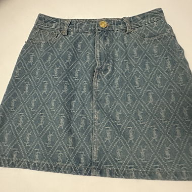 Gonna di jeans vintage Saint Laurent