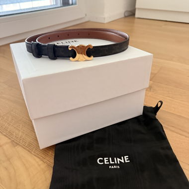Ceinture Celine Triomphe en cuir