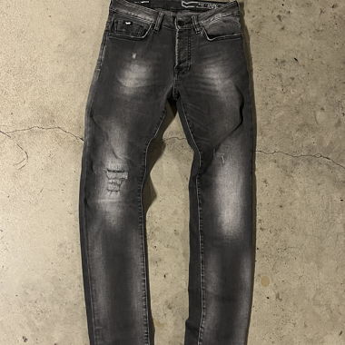 Graue slimfit Jeans