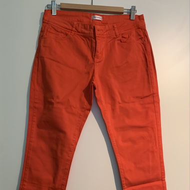 orange Chinohose