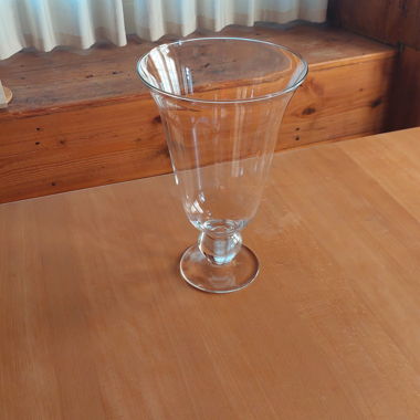 Vaso in vetro trasparente alto 30 cm