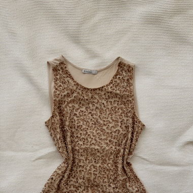 Vintage sequin top