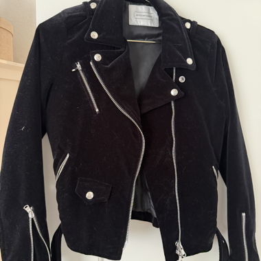 Veste noire en velours