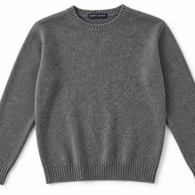 Maglione grigio in maglia