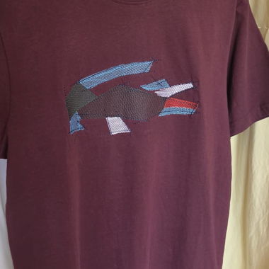 T-shirt Lacoste bordeaux