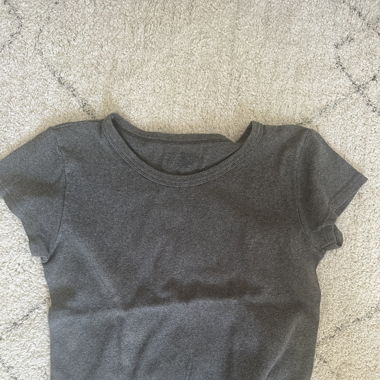 Brandy Melville Basic Grey Tee