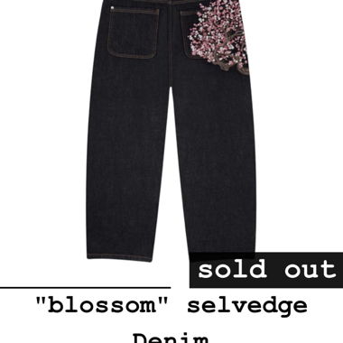 Jeans Selvedge in edizione limitata «Blossom» di der Schuetze