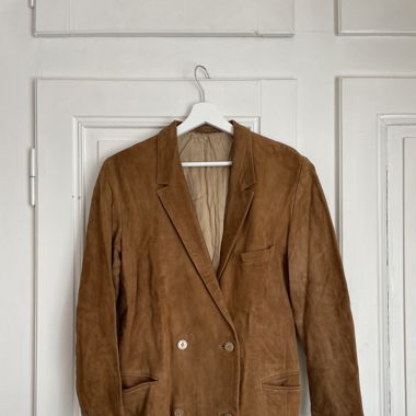 Blazer en Cuir Suédé Vintage
