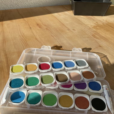 Wasserfarbpalette