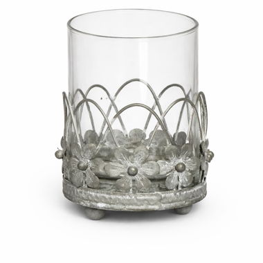 Shabby Chic Windlicht / Kerzen Glas
