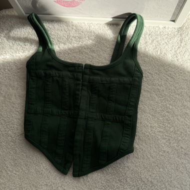 Top Corsetto Verde