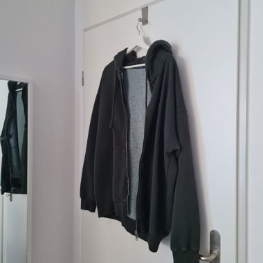 Felpa oversize con zip