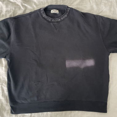 Acne Studios Sweatshirt with Logo Collar