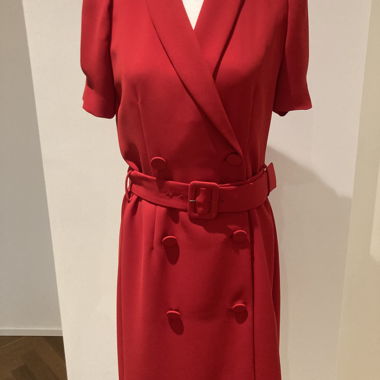 Robe trench-coat rouge Hallhuber