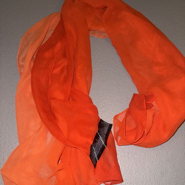 Foulard arancione trasparente