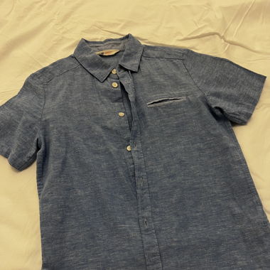 Chemise bleue garçon 146 11ans