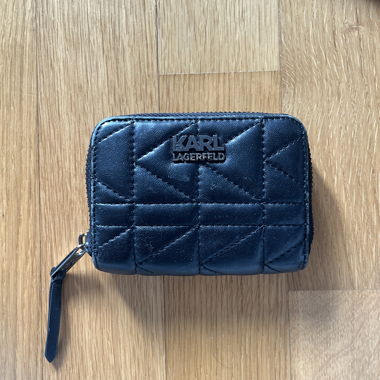 Karl Lagerfeld quilted black wallet
