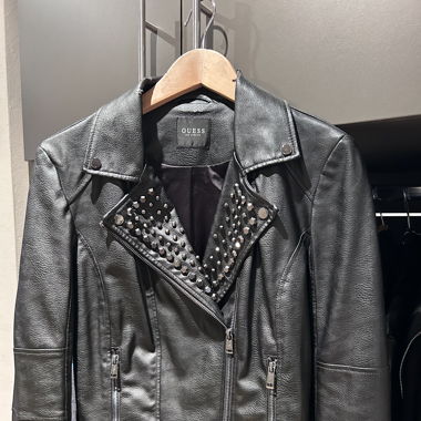 Guess Leather Jacket Studs