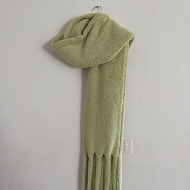 Sage Green Plush Scarf
