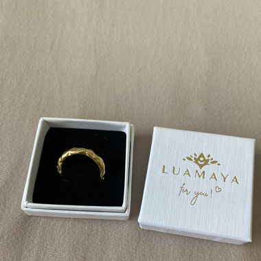 Stainless steel Ring gold von Luamaya