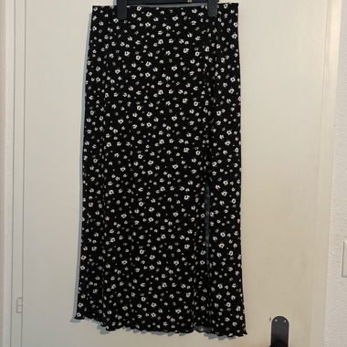 Fairy/Witchy Black Skirt with Flowers