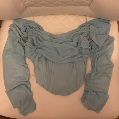 Top Corsetto Maniche Lunghe