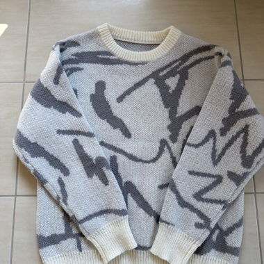 Pull en maille graphique